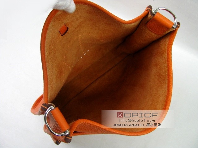 エルメス エヴリン スーパーコピーPM トリヨンクレマンス オレンジ(シルバー金具) her130